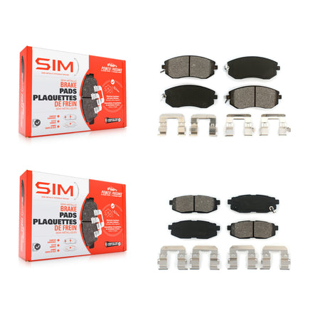 Front Rear Semi-Metallic Brake Pads Kit For Subaru BRZ Scion FR-S Toyota 86 GR86 KSM-100187