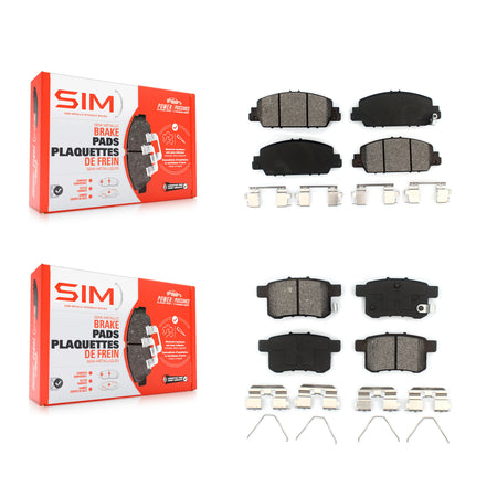 Front Rear Semi-Metallic Brake Pads Kit For Honda Accord KSM-100210
