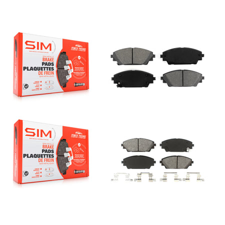 Front Rear Semi-Metallic Brake Pads Kit For Mazda 3 Sport KSM-100218