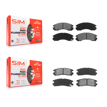 Front Rear Semi-Metallic Brake Pads Kit For Dodge Stealth Mitsubishi Eclipse Eagle Talon KSM-100262