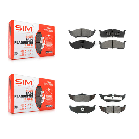 Front Rear Semi-Metallic Brake Pads Kit For Chrysler Intrepid Dodge Concorde 300M LHS New KSM-100269