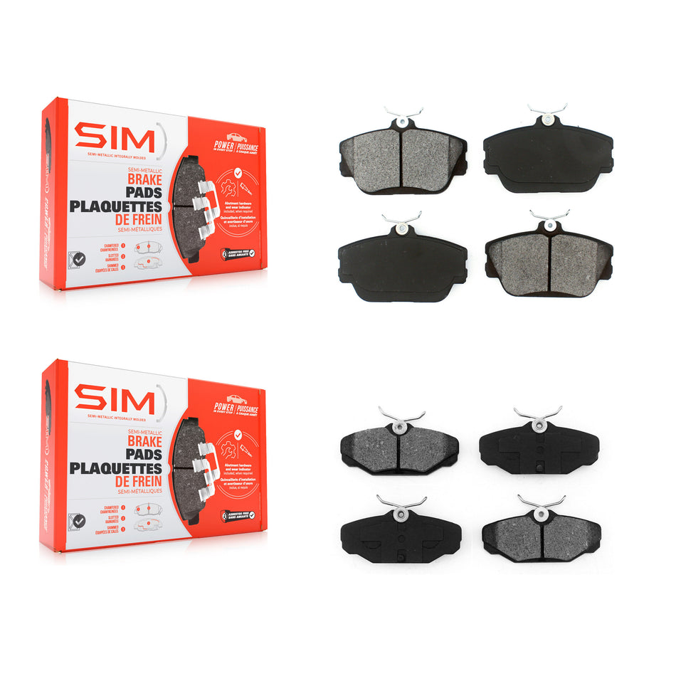 Front Rear Semi-Metallic Brake Pads Kit For Ford Taurus Lincoln Continental Mercury Sable KSM-100270