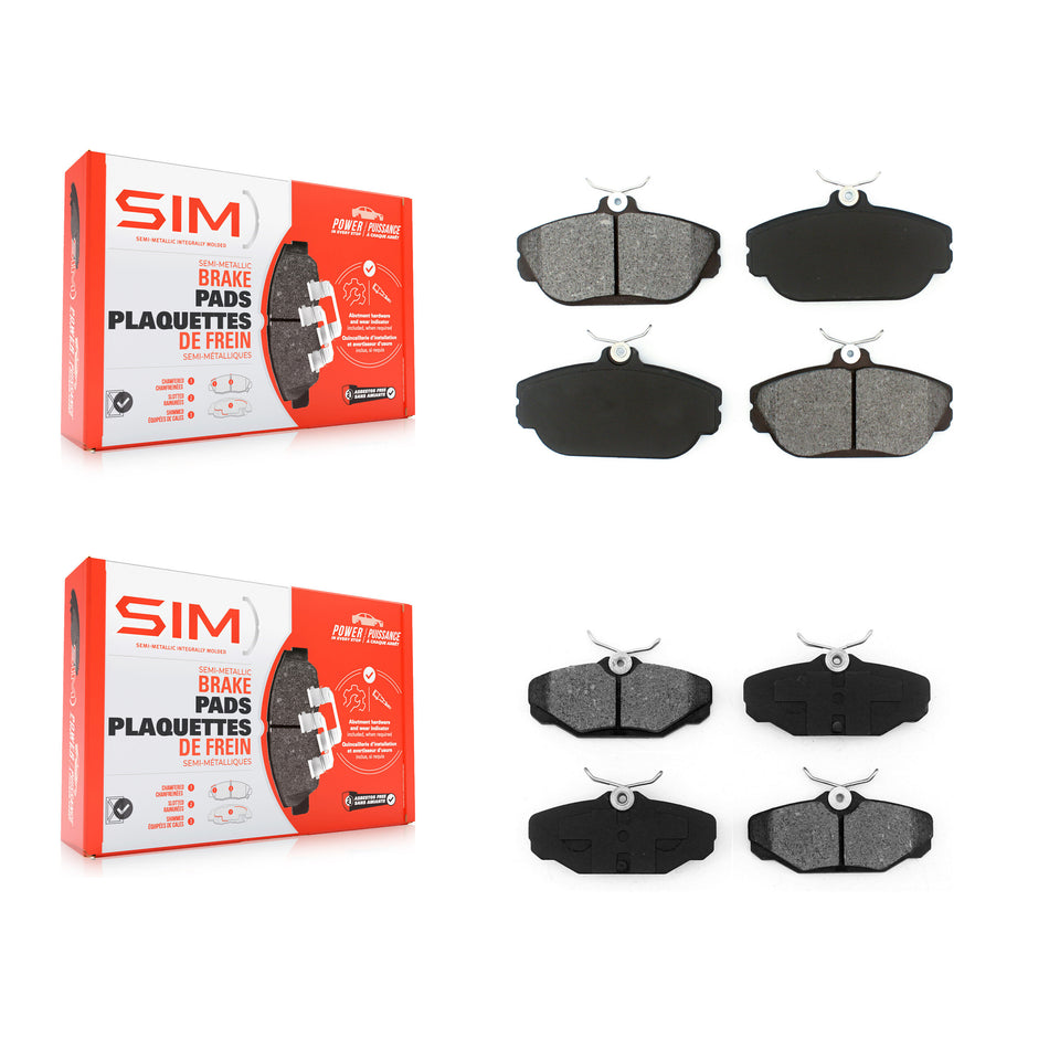 Front Rear Semi-Metallic Brake Pads Kit For Ford Taurus Mercury Sable Lincoln Continental KSM-100272