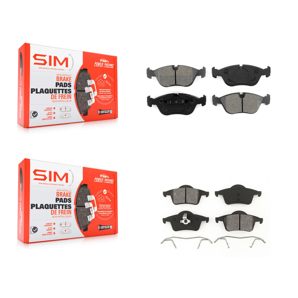 Front Rear Semi-Metallic Brake Pads Kit For Volvo S70 V70 AWD KSM-100275