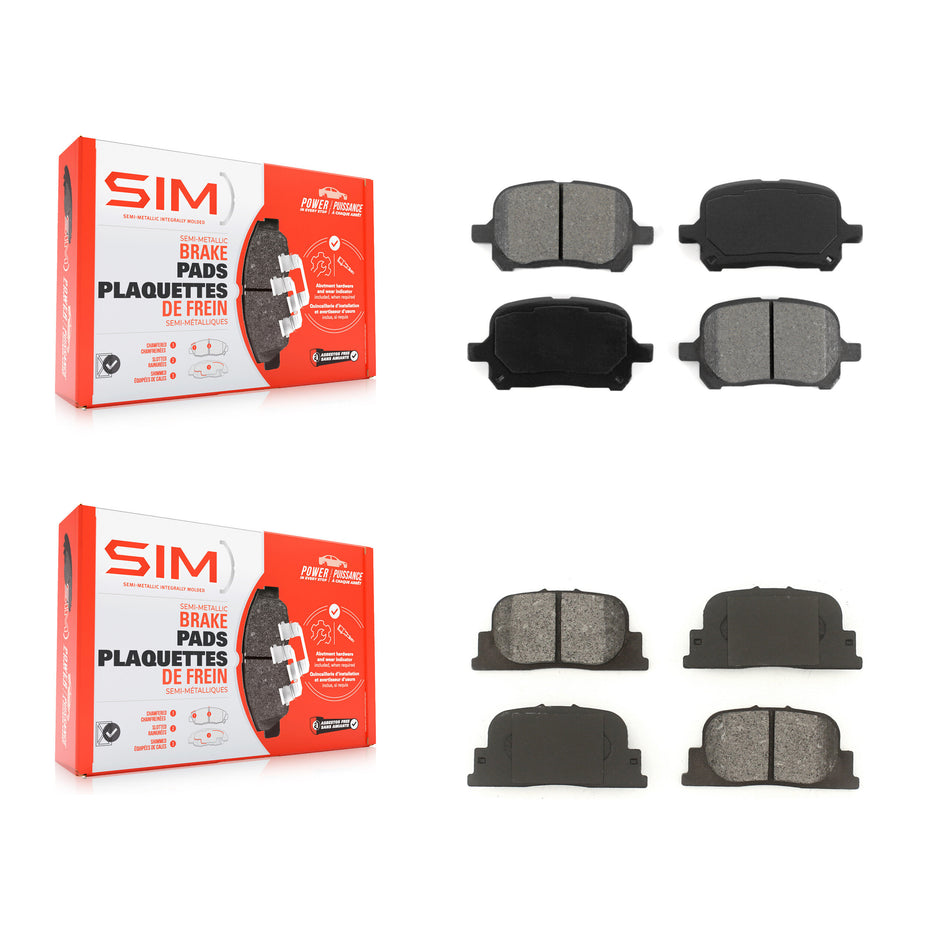 Front Rear Semi-Metallic Brake Pads Kit For Toyota Camry Lexus ES300 KSM-100309