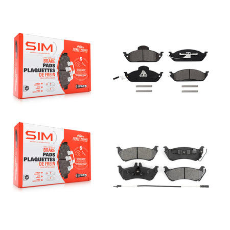 Front Rear Semi-Metallic Brake Pads Kit For Mercedes-Benz ML320 ML350 ML430 KSM-100319