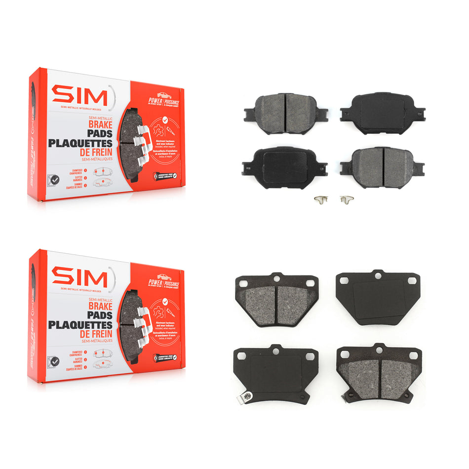 Front Rear Semi-Metallic Brake Pads Kit For Toyota Celica KSM-100347