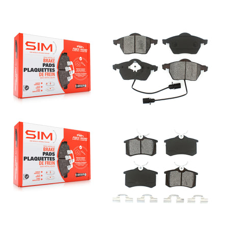 Front Rear Semi-Metallic Brake Pads Kit For Audi A4 Quattro A6 S4 KSM-100364
