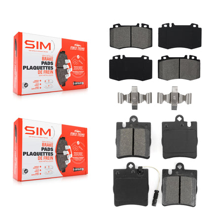 Front Rear Semi-Metallic Brake Pads Kit For Mercedes-Benz C230 SLK350 C320 C350 KSM-100368
