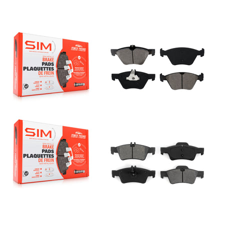 Front Rear Semi-Metallic Brake Pads Kit For Mercedes-Benz E350 E320 E300 KSM-100372