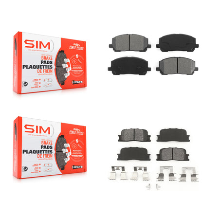 Front Rear Semi-Metallic Brake Pads Kit For 2001-2003 Toyota Highlander KSM-100390