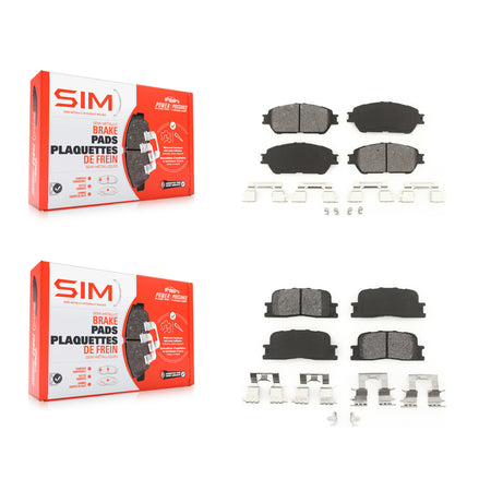Front Rear Semi-Metallic Brake Pads Kit For Toyota Camry Lexus ES330 ES300 KSM-100398