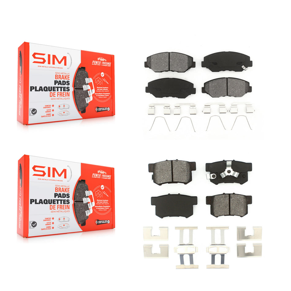 Front Rear Semi-Metallic Brake Pads Kit For Honda CR-V KSM-100405