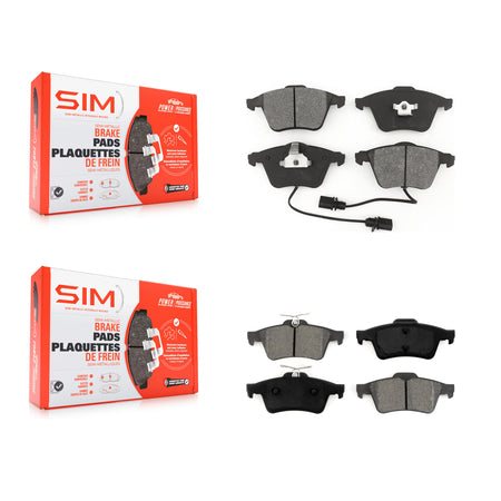 Front Rear Semi-Metallic Brake Pads Kit For Mazda 3 Volvo S40 V50 C70 KSM-100413