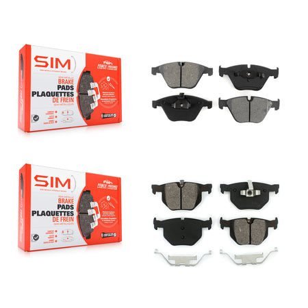 Front Rear Semi-Metallic Brake Pads Kit For BMW 335i xDrive X1 335xi 335is 335d KSM-100415