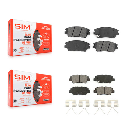 Front Rear Semi-Metallic Brake Pads Kit For Hyundai Tucson Kia Sportage KSM-100472
