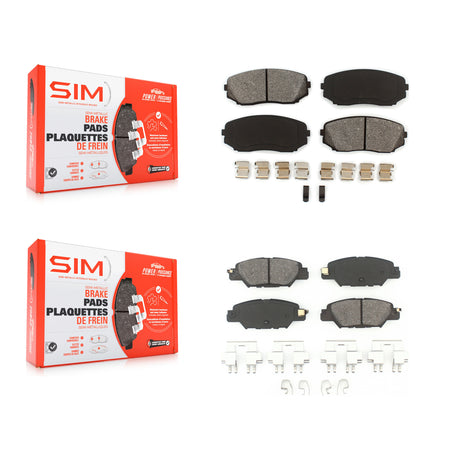 Front Rear Semi-Metallic Brake Pads Kit For 2019-2024 Mazda CX-5 Turbocharged KSM-100481