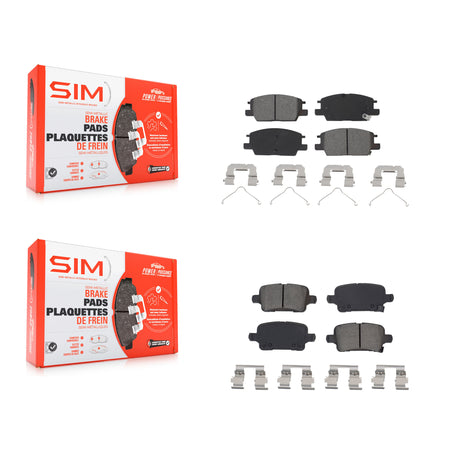 Front Rear Semi-Metallic Brake Pads Kit For Chevrolet Equinox GMC Terrain Malibu Buick KSM-100531
