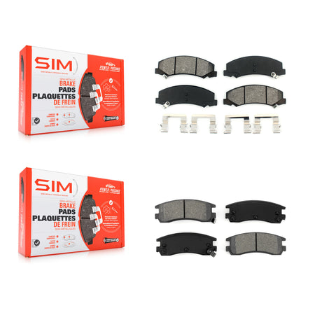 Front Rear Semi-Metallic Brake Pads Kit For Chevrolet Impala Buick LaCrosse Allure Monte KSM-100537