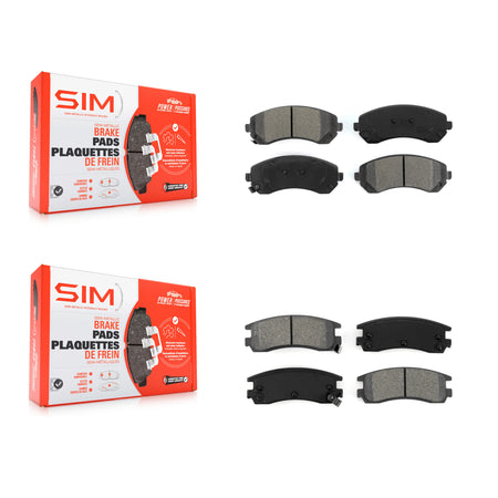 Front Rear Semi-Metallic Brake Pads Kit For Buick Rendezvous Pontiac Montana Chevrolet KSM-100538