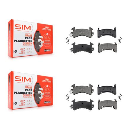 Front Rear Semi-Metallic Brake Pads Kit For Chevrolet Camaro Pontiac Firebird Cadillac KSM-100549