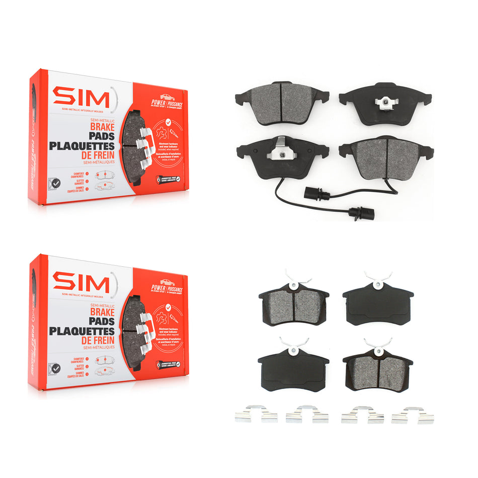 Front Rear Semi-Metallic Brake Pads Kit For Audi A6 Quattro KSM-100561