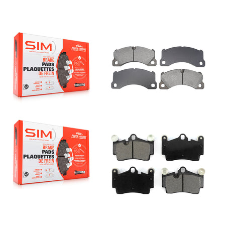 Front Rear Semi-Metallic Brake Pads Kit For Porsche Cayenne KSM-100583