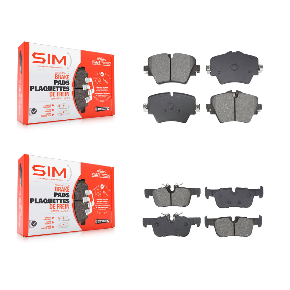 Front Rear Semi-Metallic Brake Pads Kit For BMW X1 Mini Cooper Countryman X2 Clubman 228i KSM-100598