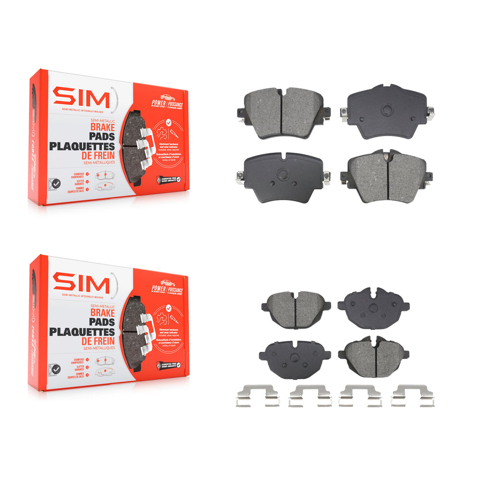 Front Rear Semi-Metallic Brake Pads Kit For BMW X3 X4 KSM-100600