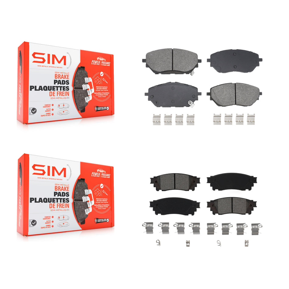 Front Rear Semi-Metallic Brake Pads Kit For Toyota C-HR KSM-100605