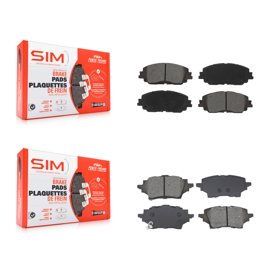 Front Rear Semi-Metallic Brake Pads Kit For Toyota C-HR KSM-100607