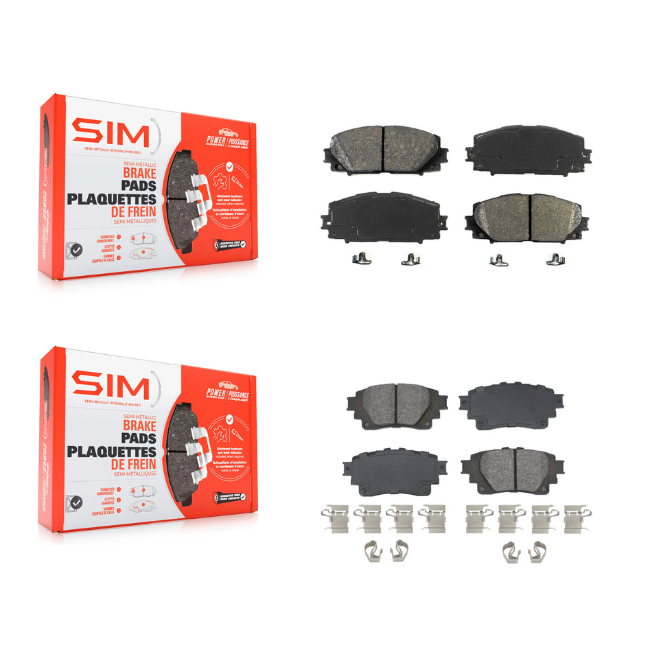 Front Rear Semi-Metallic Brake Pads Kit For Toyota Corolla With Electric Parking KSM-100618