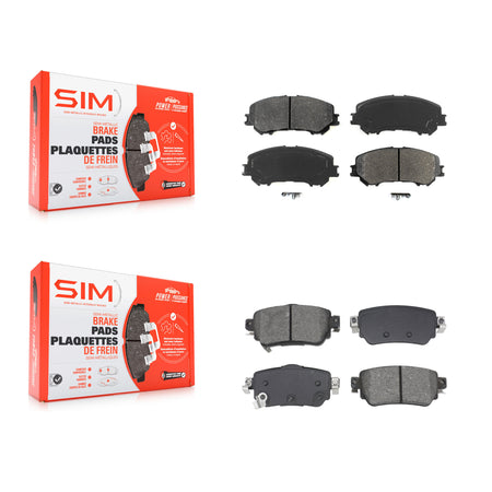 Front Rear Semi-Metallic Brake Pads Kit For Nissan Rogue Sport Qashqai KSM-100648