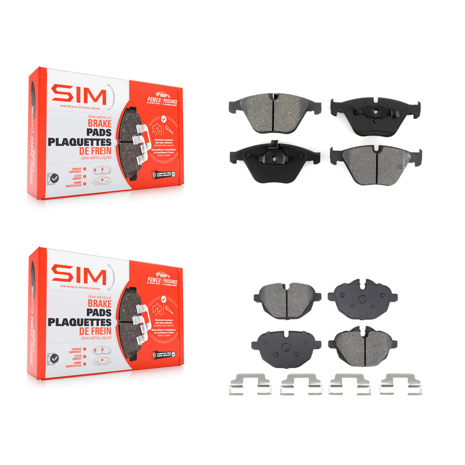 Front Rear Semi-Metallic Brake Pads Kit For BMW Z4 KSM-100658
