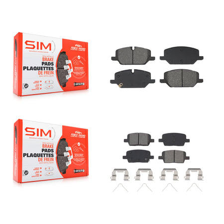 Front Rear Semi-Metallic Brake Pads Kit For Chevrolet Camaro KSM-100660