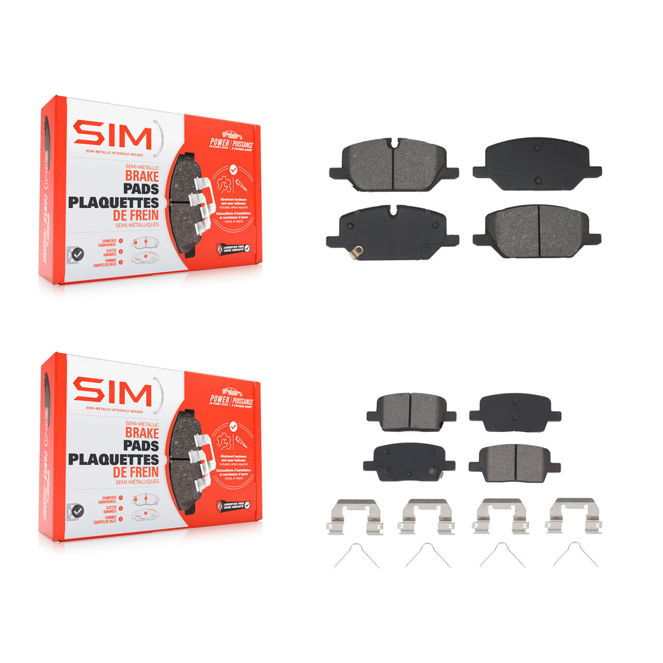 Front Rear Semi-Metallic Brake Pads Kit For Chevrolet Camaro KSM-100660