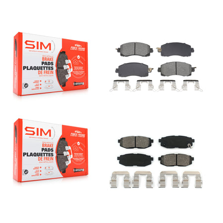 Front Rear Semi-Metallic Brake Pads Kit For Subaru WRX KSM-100691