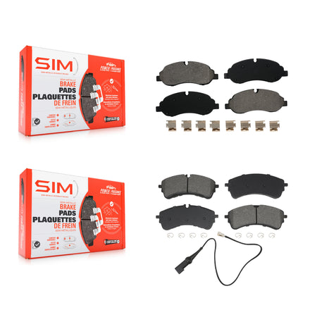 Front Rear Semi-Metallic Brake Pads Kit For Ford Transit-250 Transit-150 Transit-350 HD KSM-100694
