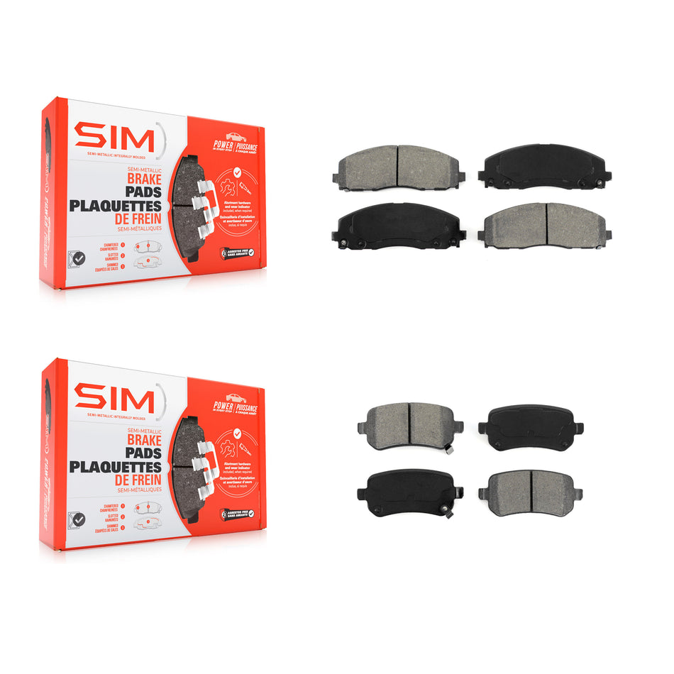 Front Rear Semi-Metallic Brake Pads Kit For Volkswagen Routan KSM-100702
