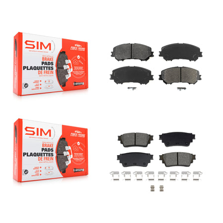 Front Rear Semi-Metallic Brake Pads Kit For Nissan Rogue KSM-100707