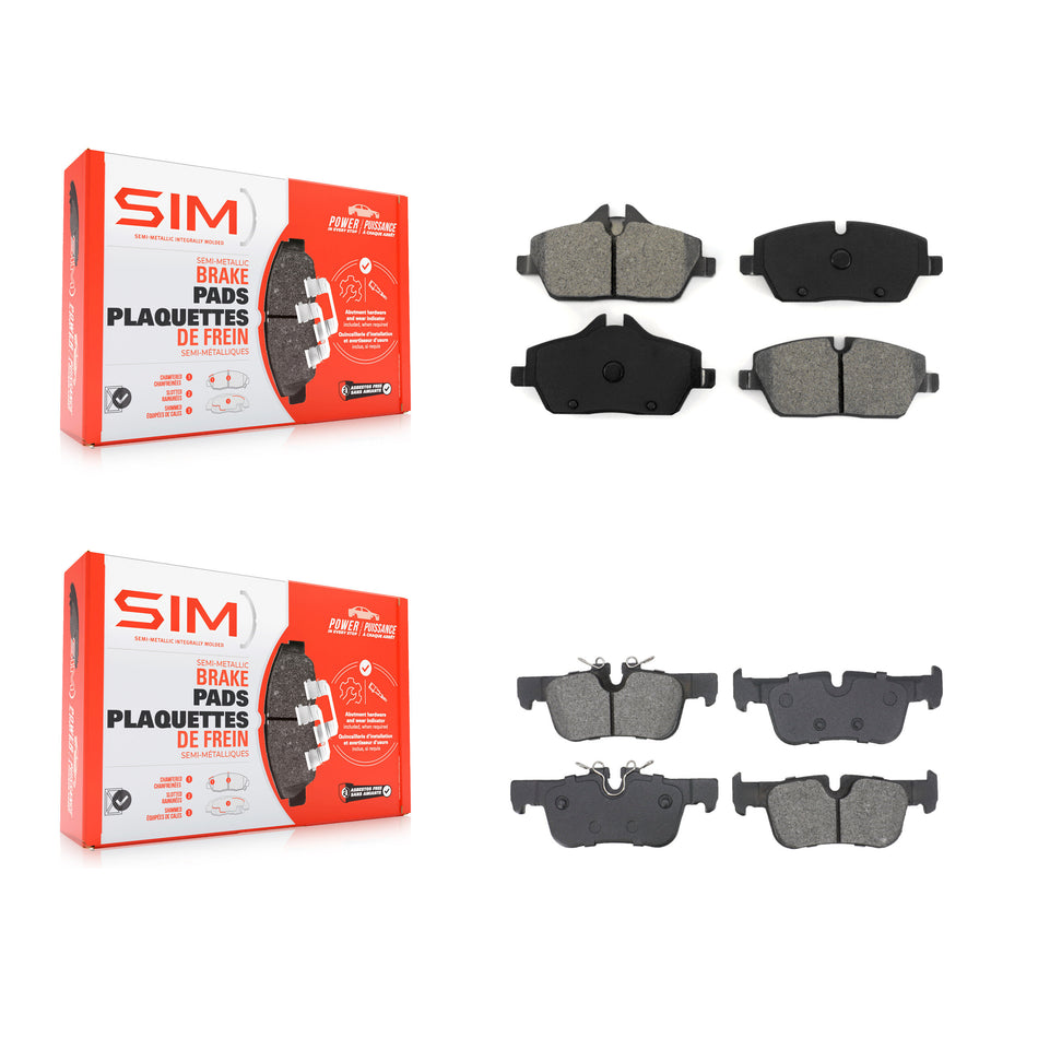 Front Rear Semi-Metallic Brake Pads Kit For BMW i3 i3s KSM-100709