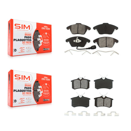 Front Rear Semi-Metallic Brake Pad Kit For Volkswagen Golf With 253mm Diameter Rotor KSM-100713