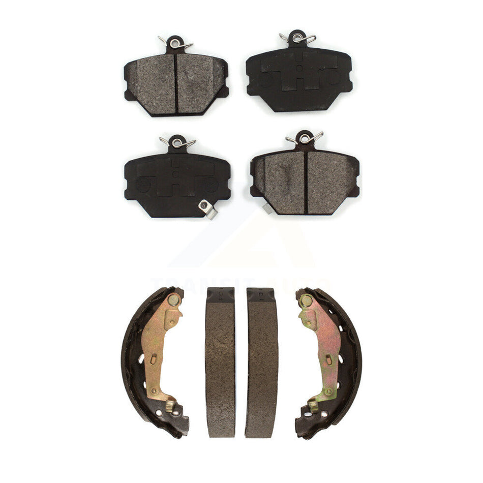 Front Rear Semi-Metallic Brake Pads And Drum Shoes Kit For Smart Fortwo KSN-100030