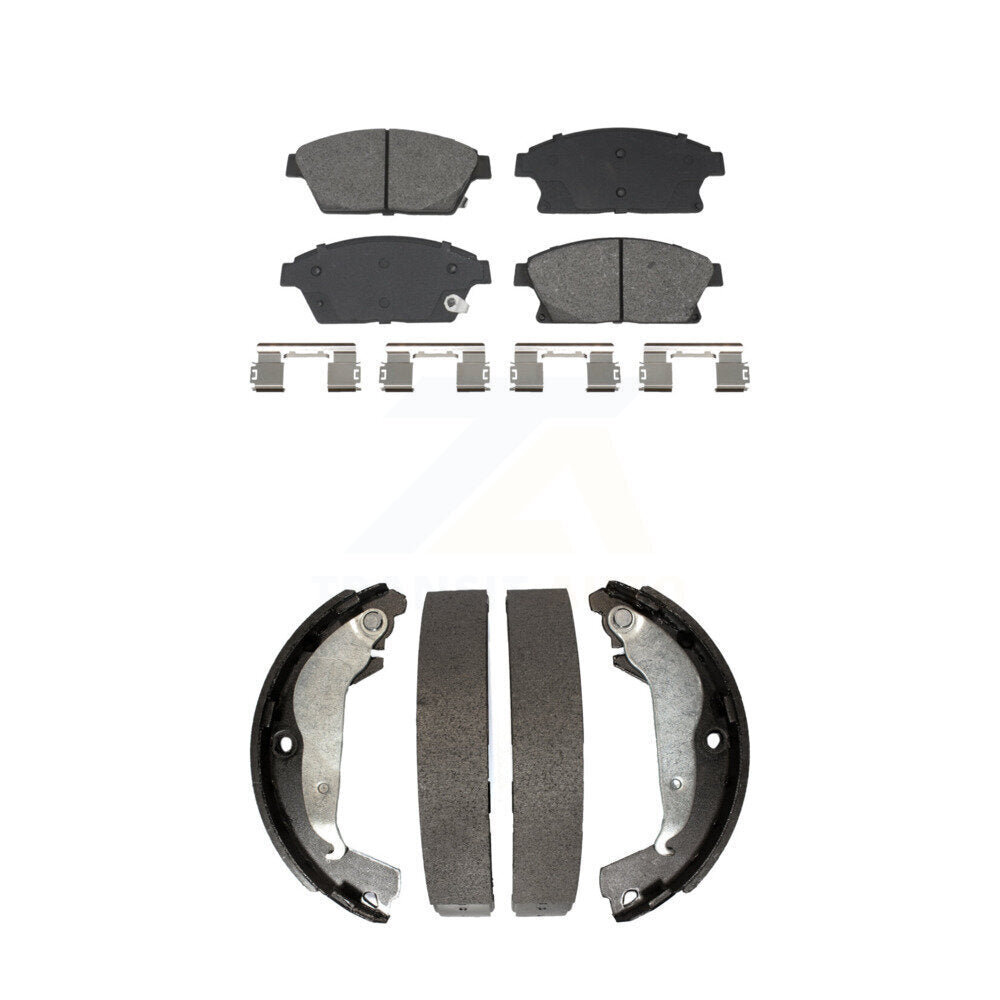 Front Rear Semi-Metallic Brake Pads Drum Shoe Kit For 14-15 Chevrolet Cruze DIESEL engine KSN-100909