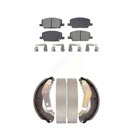 Front Rear Semi-Metallic Brake Pads And Drum Shoes Kit For Chevrolet Trax KSN-100910