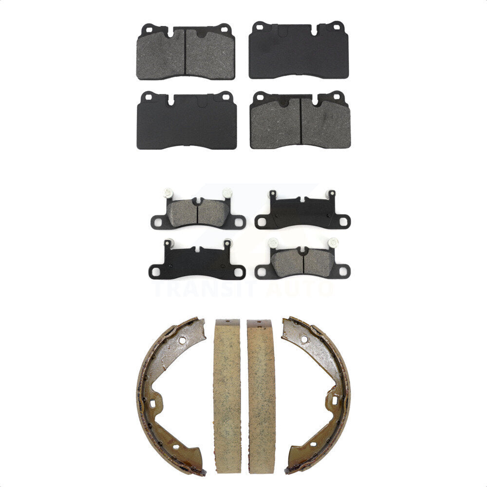 Front Rear Semi-Metallic Brake Pads And Parking Shoes Kit For Volkswagen Touareg KSN-100974