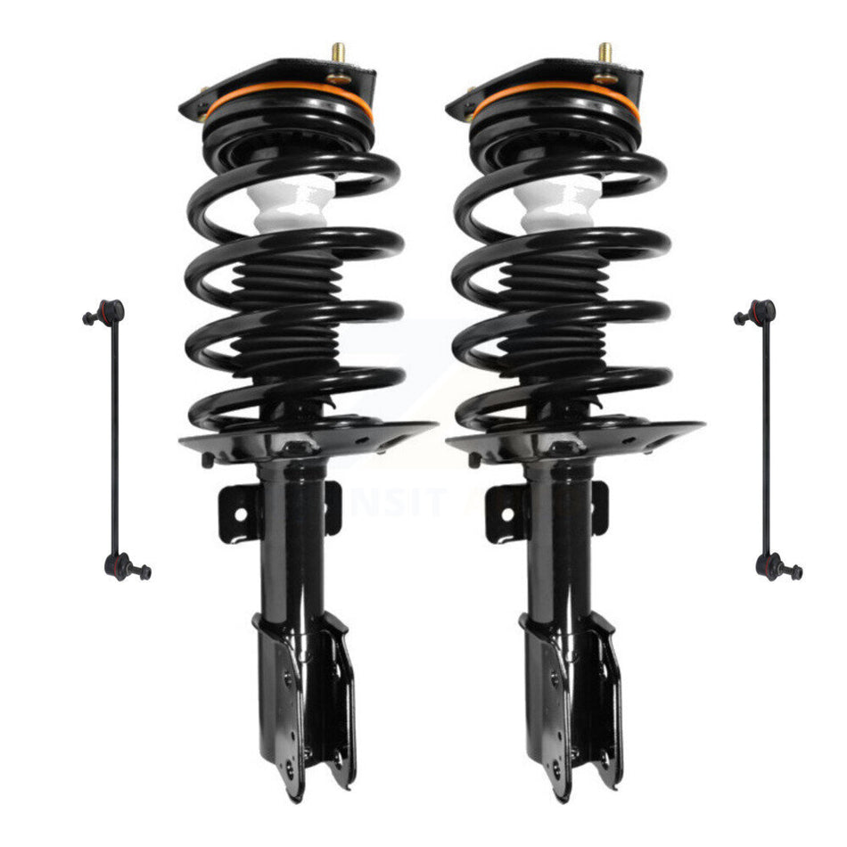 Front Complete Shock Assembly And TOR Link Kit For Chevrolet Uplander Pontiac Montana Buick Terraza Saturn Relay Excludes All Wheel Drive FWD KSS-100499