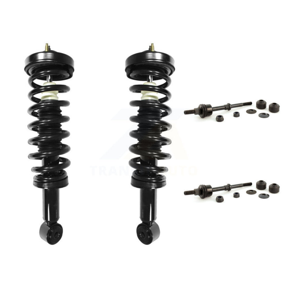 Front Complete Shock Assembly And TOR Link Kit For 2006-2008 Ford F-150 Lincoln Mark LT Excludes All Wheel Drive Vehicles With Torsion Suspension Lift Kits RWD KSS-100505
