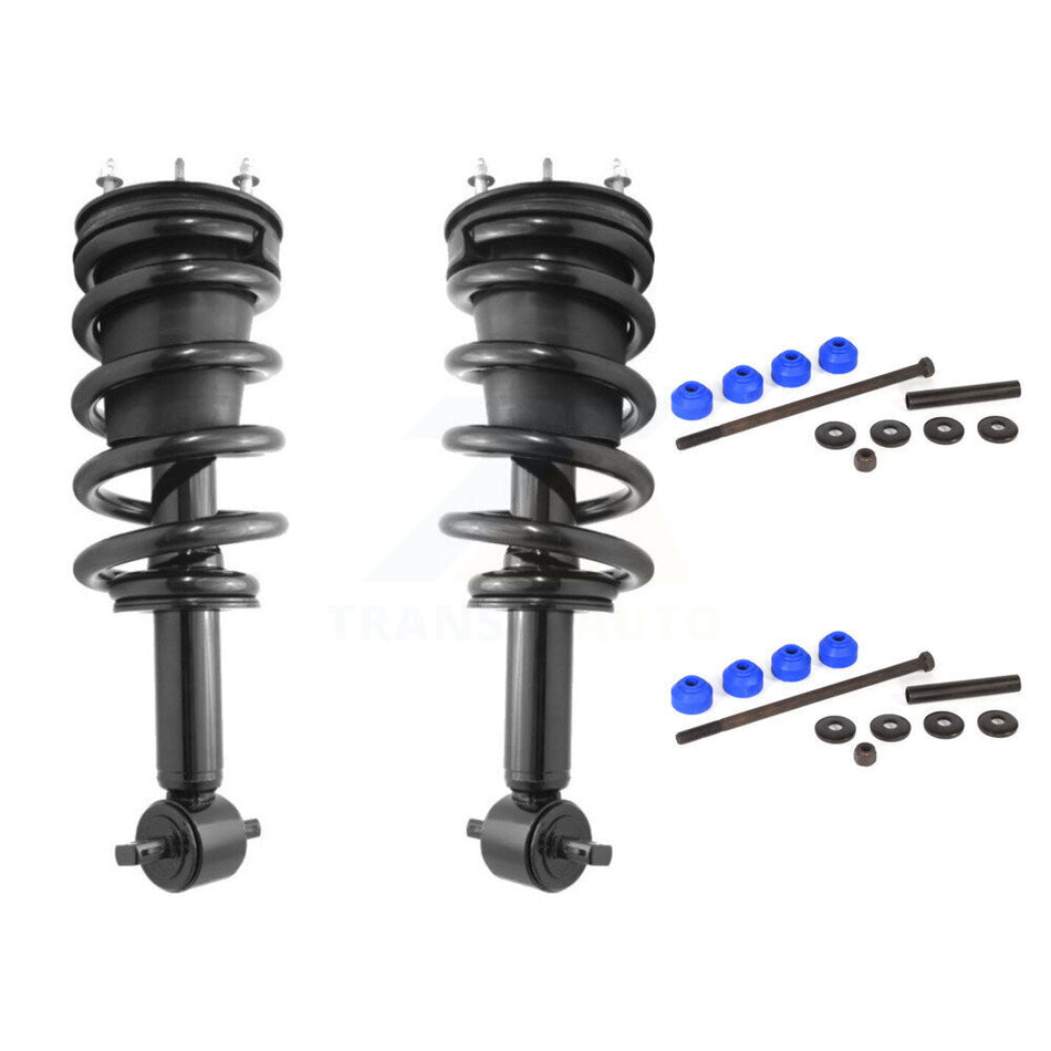 Front Complete Shock Assembly And TOR Link Kit For Chevrolet Silverado 1500 GMC Sierra LD Limited Excludes Rear Wheel Drive 4WD KSS-100526