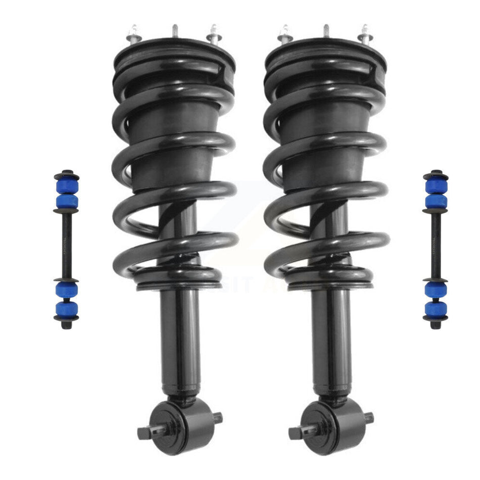 Front Complete Shock Assembly And TOR Link Kit For Chevrolet Silverado 1500 GMC Sierra LD Limited Excludes Rear Wheel Drive 4WD KSS-100526